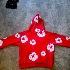 Denim Tears Hoodie: Color Red